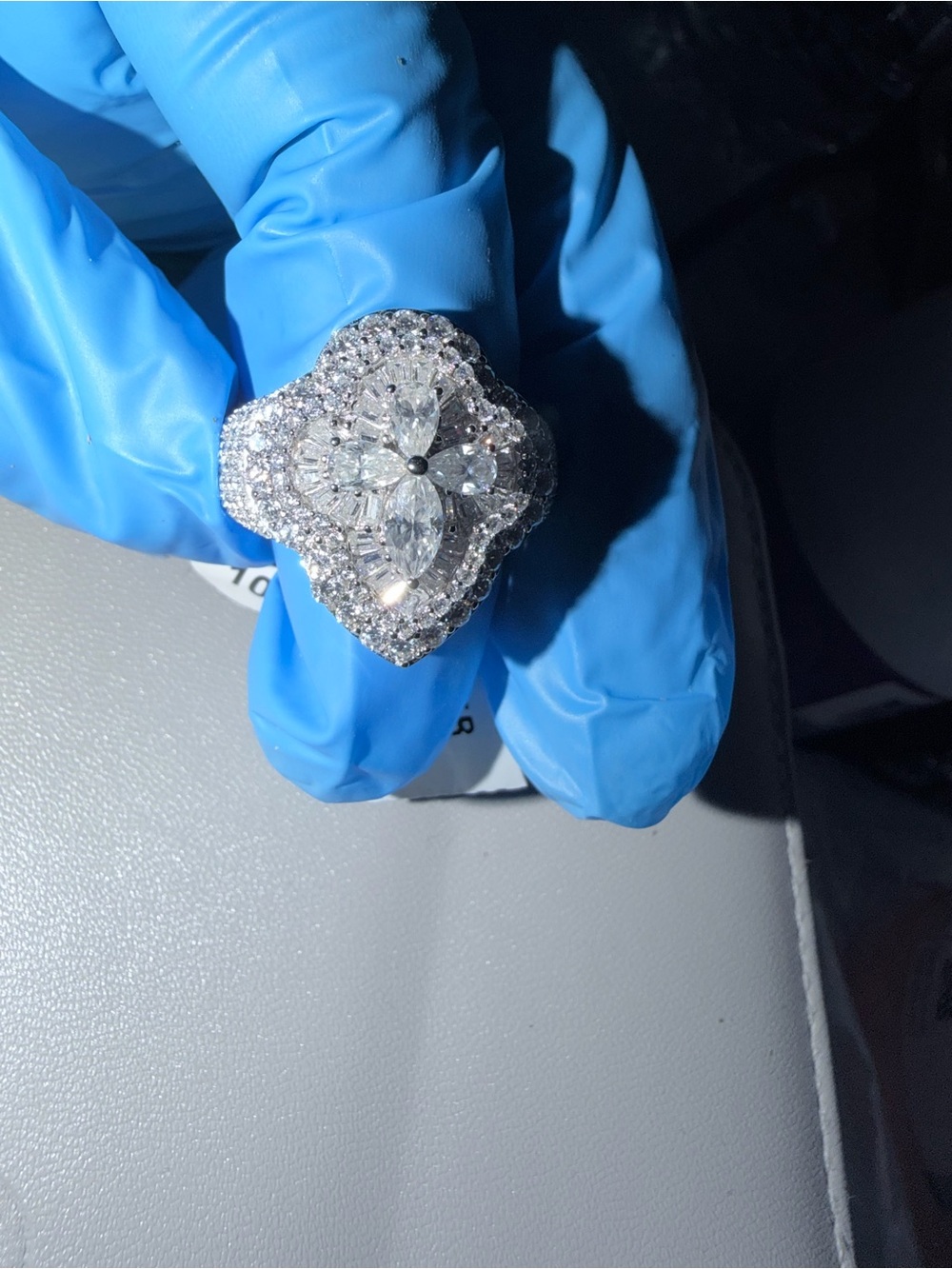 925 starling SILVER MOISSANITE ring - Picture 9 of 10